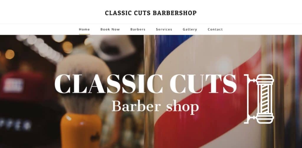 Examples Of Real Websites Made With Weebly Barbershop