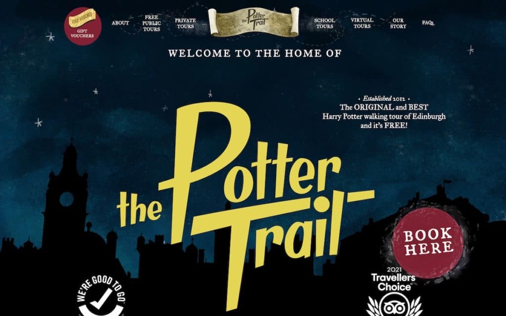 Tourism Website: The Potter Trail