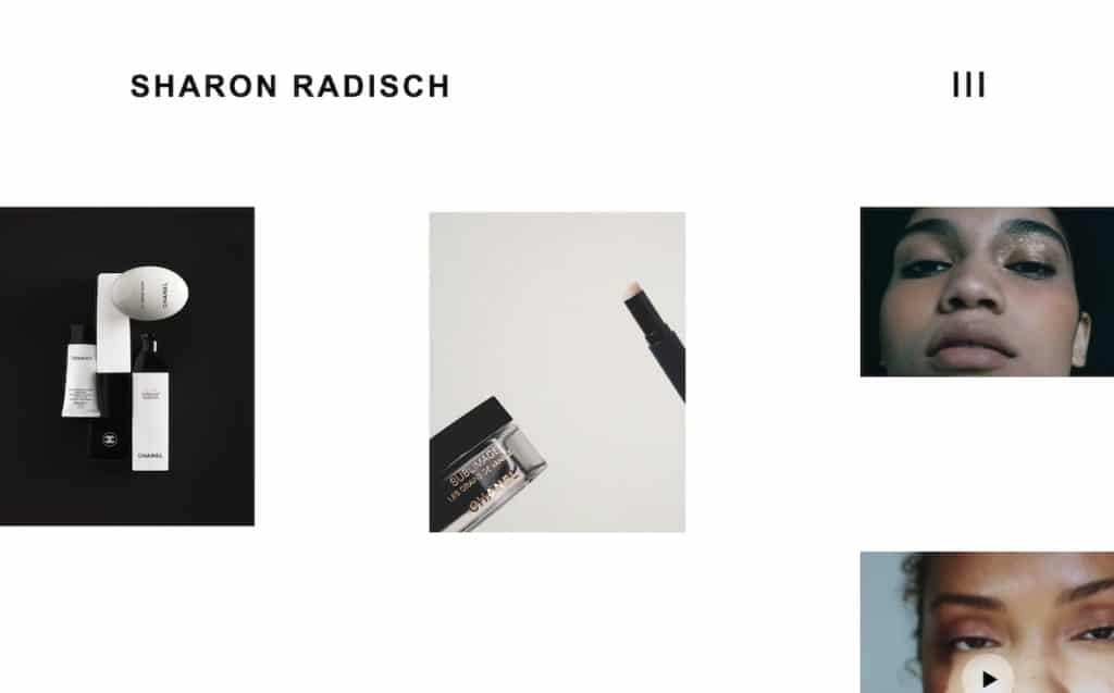 Website Made With Wix Example: Photographer Sharon Radisch