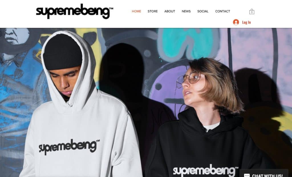 Online Clothing Store: Supremebeing