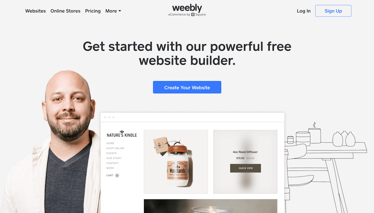 Weebly Website Builder Review Homepage